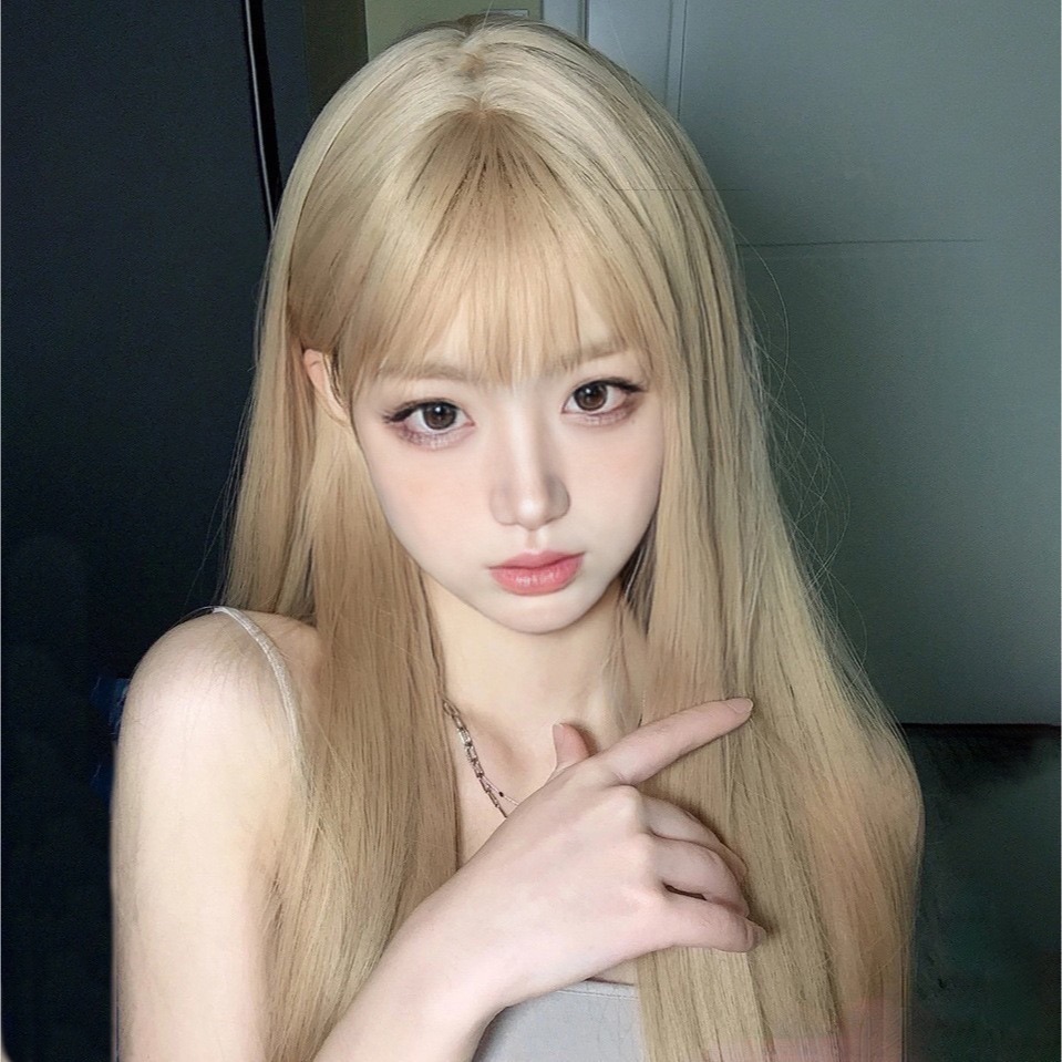 【現貨2】淺金色 米金色 砂金色 金棕 灰金 白金 黃金 亞麻金挑染系列💛愛麗絲假髮 金髮cosplay 金色捲髮假髮-規格圖5