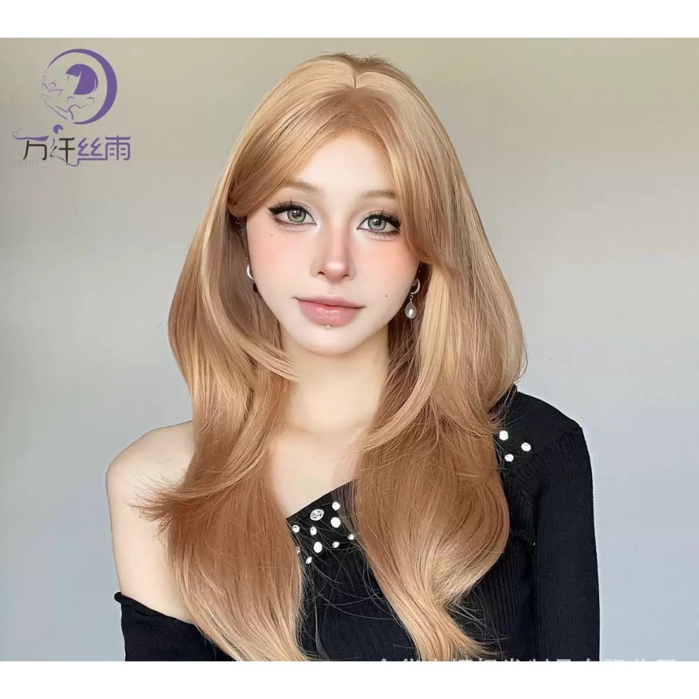 【現貨3】淺金色 米金色 砂金色 金棕 灰金 白金 黃金 亞麻金挑染系列💛愛麗絲假髮 金髮cosplay 金色捲髮假髮-規格圖5