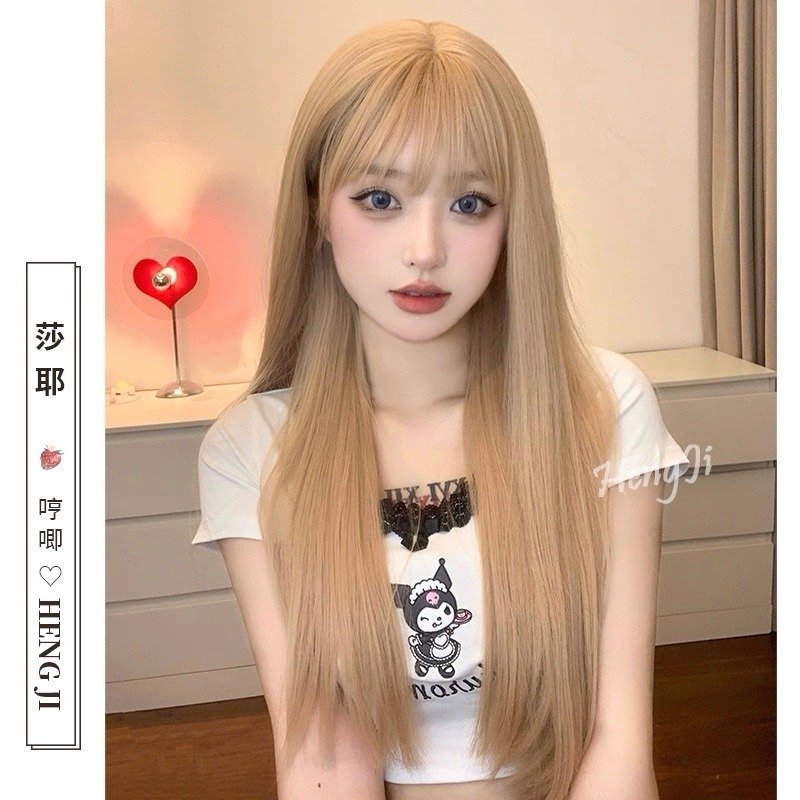 【現貨3】淺金色 米金色 砂金色 金棕 灰金 白金 黃金 亞麻金挑染系列💛愛麗絲假髮 金髮cosplay 金色捲髮假髮-規格圖5