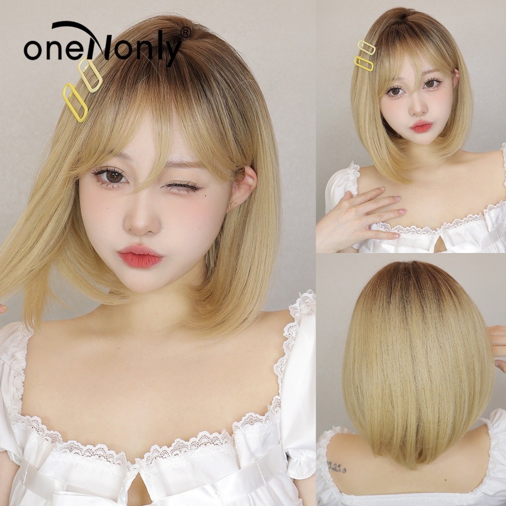 【現貨3】淺金色 米金色 砂金色 金棕 灰金 白金 黃金 亞麻金挑染系列💛愛麗絲假髮 金髮cosplay 金色捲髮假髮-規格圖5