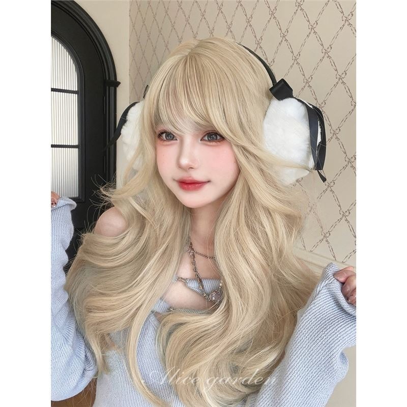 【現貨3】淺金色 米金色 砂金色 金棕 灰金 白金 黃金 亞麻金挑染系列💛愛麗絲假髮 金髮cosplay 金色捲髮假髮-規格圖5