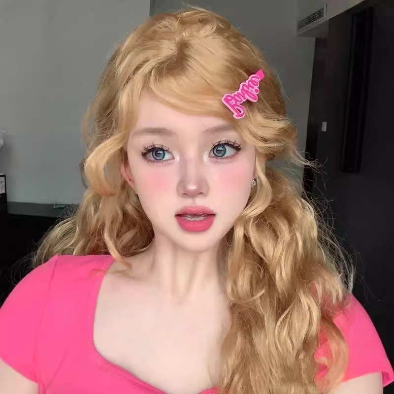 【現貨3】淺金色 米金色 砂金色 金棕 灰金 白金 黃金 亞麻金挑染系列💛愛麗絲假髮 金髮cosplay 金色捲髮假髮-規格圖5