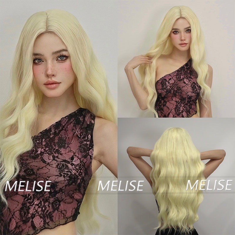 【現貨3】淺金色 米金色 砂金色 金棕 灰金 白金 黃金 亞麻金挑染系列💛愛麗絲假髮 金髮cosplay 金色捲髮假髮-規格圖5