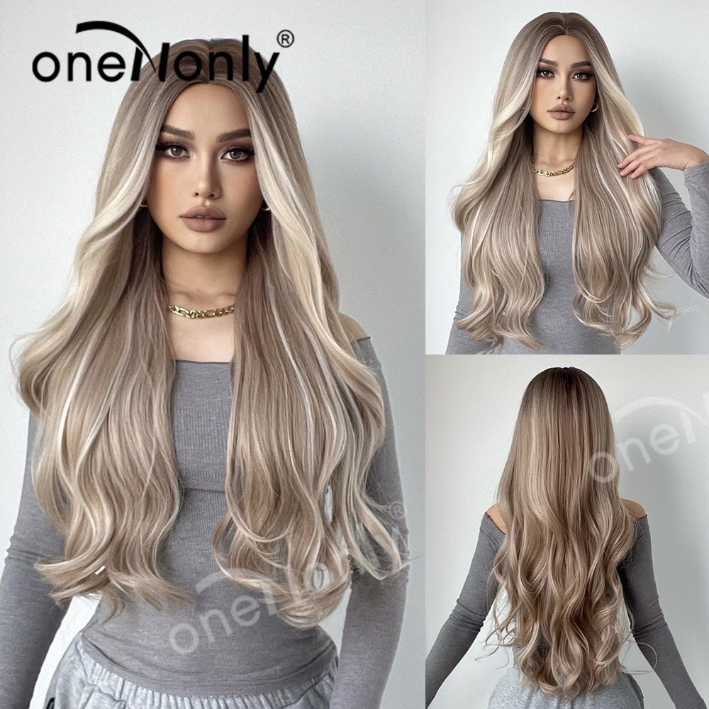 【現貨3】淺金色 米金色 砂金色 金棕 灰金 白金 黃金 亞麻金挑染系列💛愛麗絲假髮 金髮cosplay 金色捲髮假髮-規格圖5