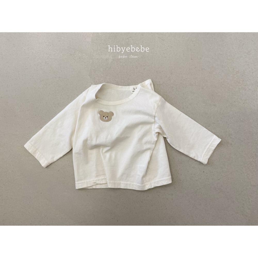 Hibye小熊圓領長袖上衣-規格圖3