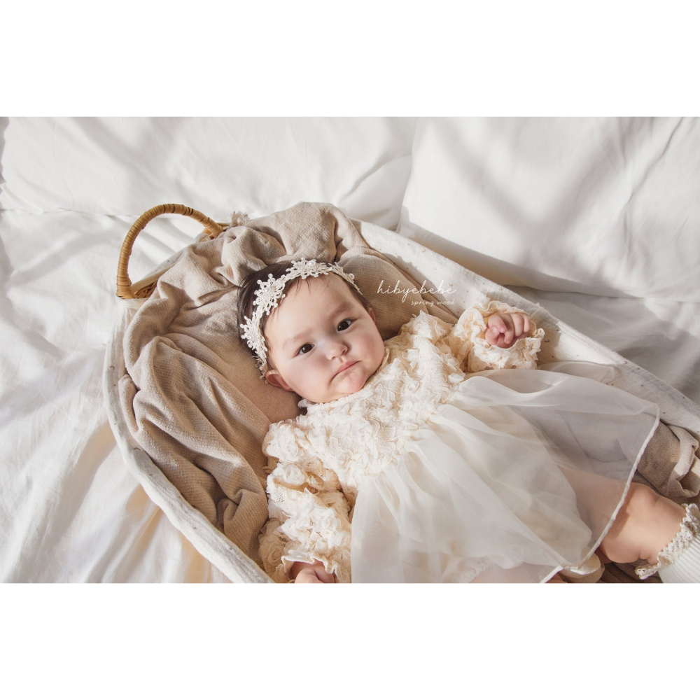 Hibye蕾絲花朵包屁裙#S/80-細節圖3