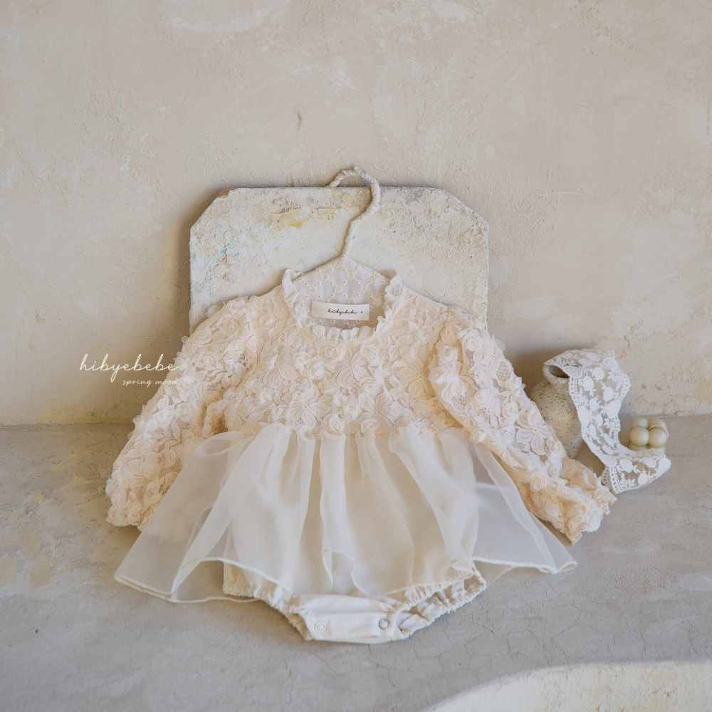 Hibye蕾絲花朵包屁裙#S/80-細節圖7