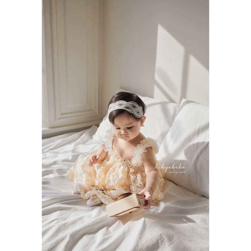 Hibye蕾絲花朵連衣裙 #M/90-細節圖2