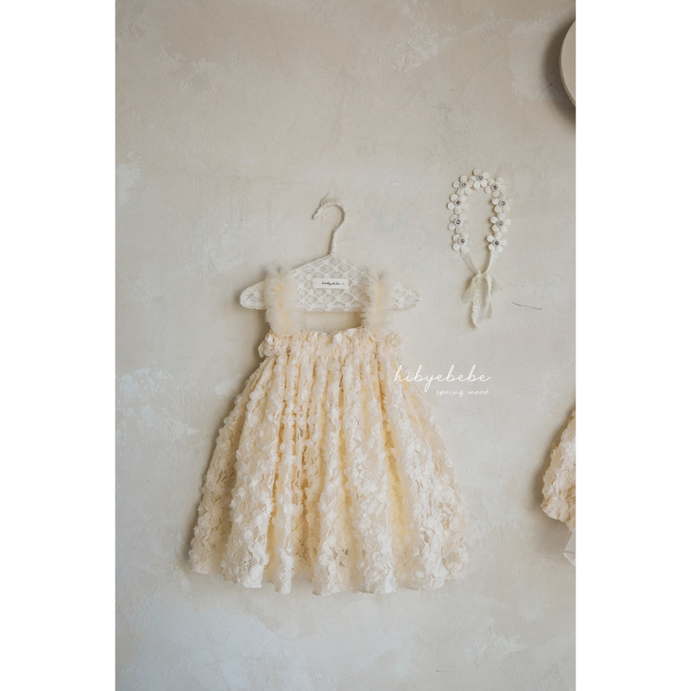 Hibye蕾絲花朵連衣裙 #M/90-細節圖5