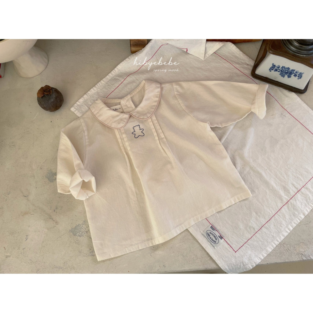 Hibye小熊立領上衣-細節圖2