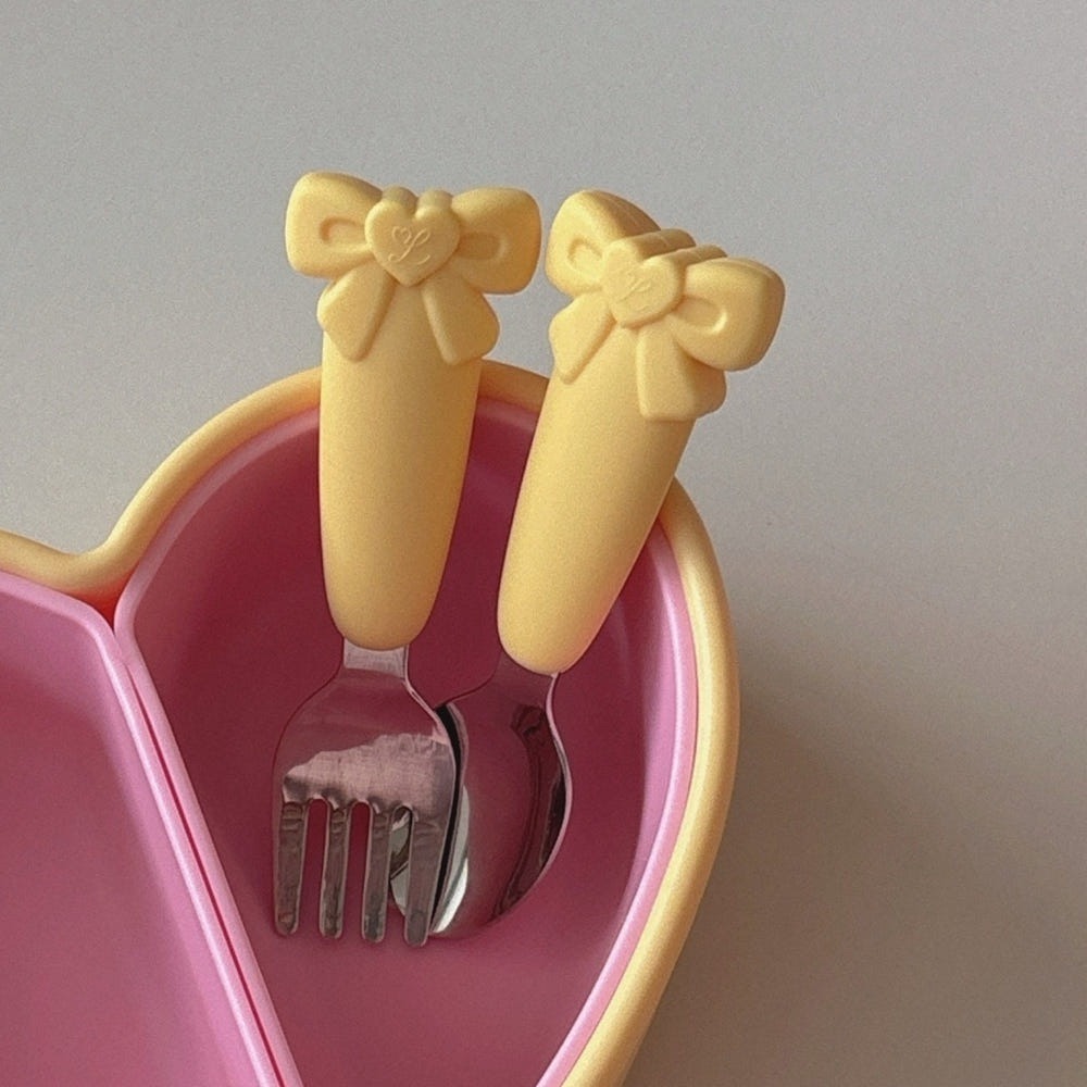 韓國 Loveat 蝴蝶結餐具 湯匙 叉子-細節圖5