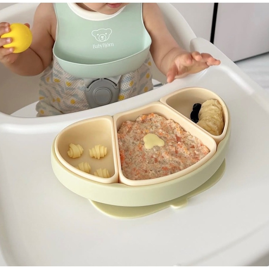 韓國 Moyuum 可頌白金矽膠餐盤-細節圖7