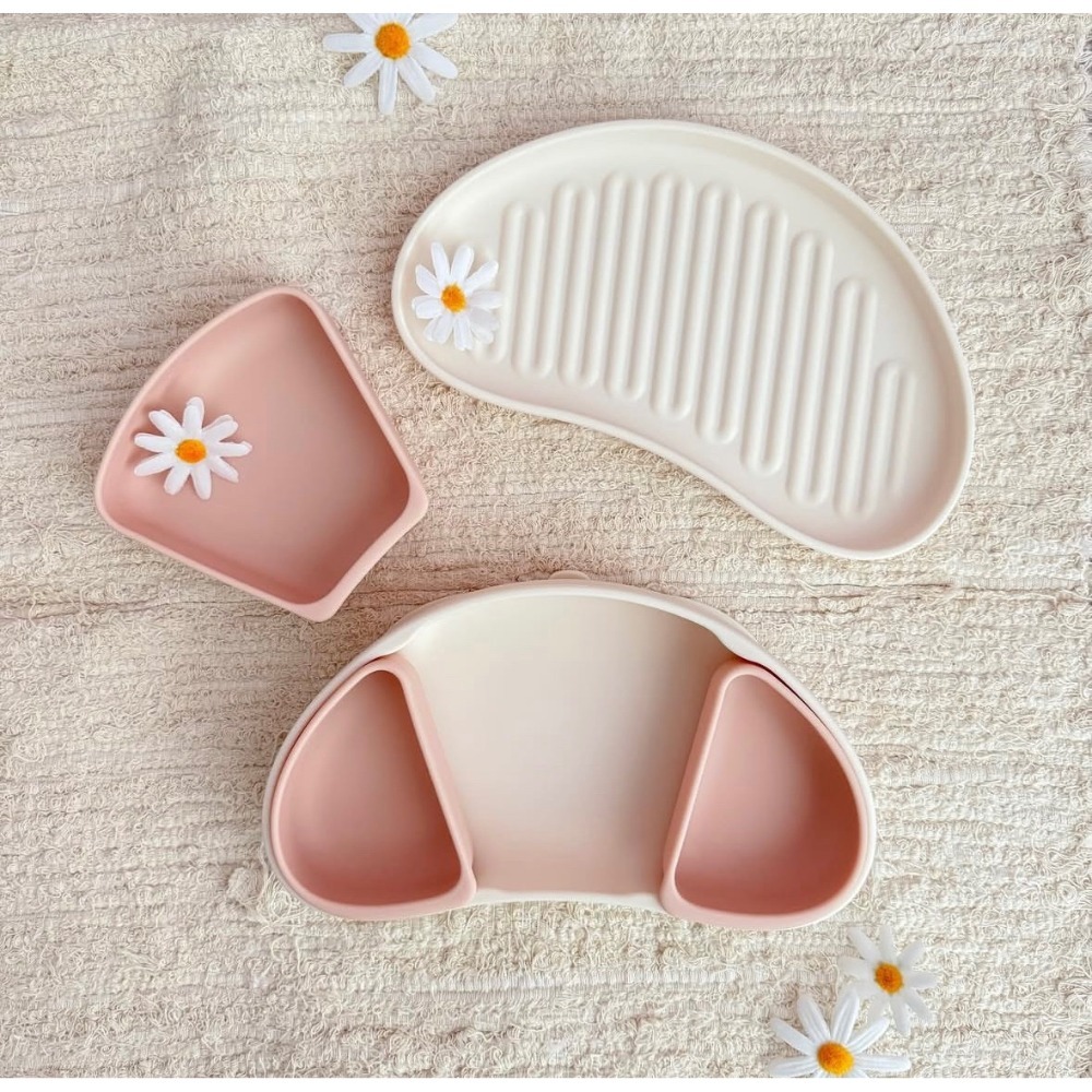 韓國 Moyuum 可頌白金矽膠餐盤-細節圖9