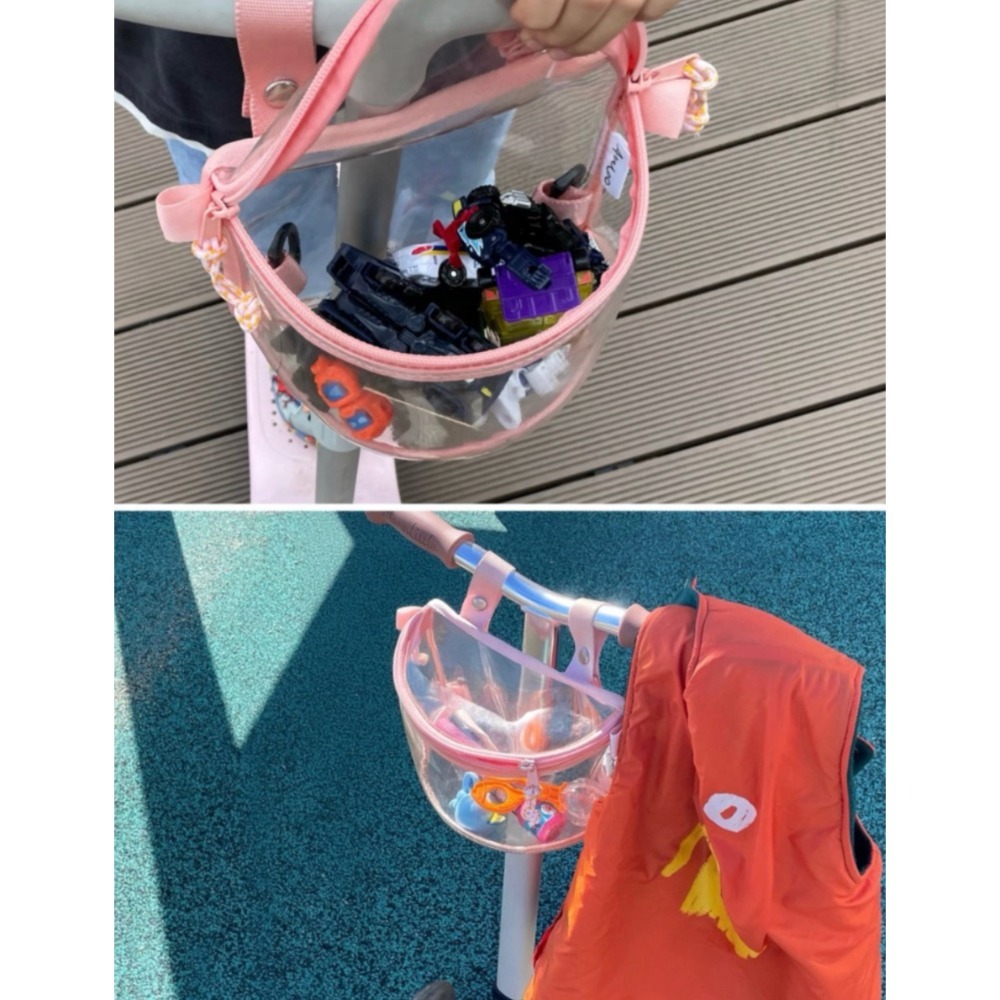 韓國製 Amoo兒童多功能3WAY透明包-細節圖7