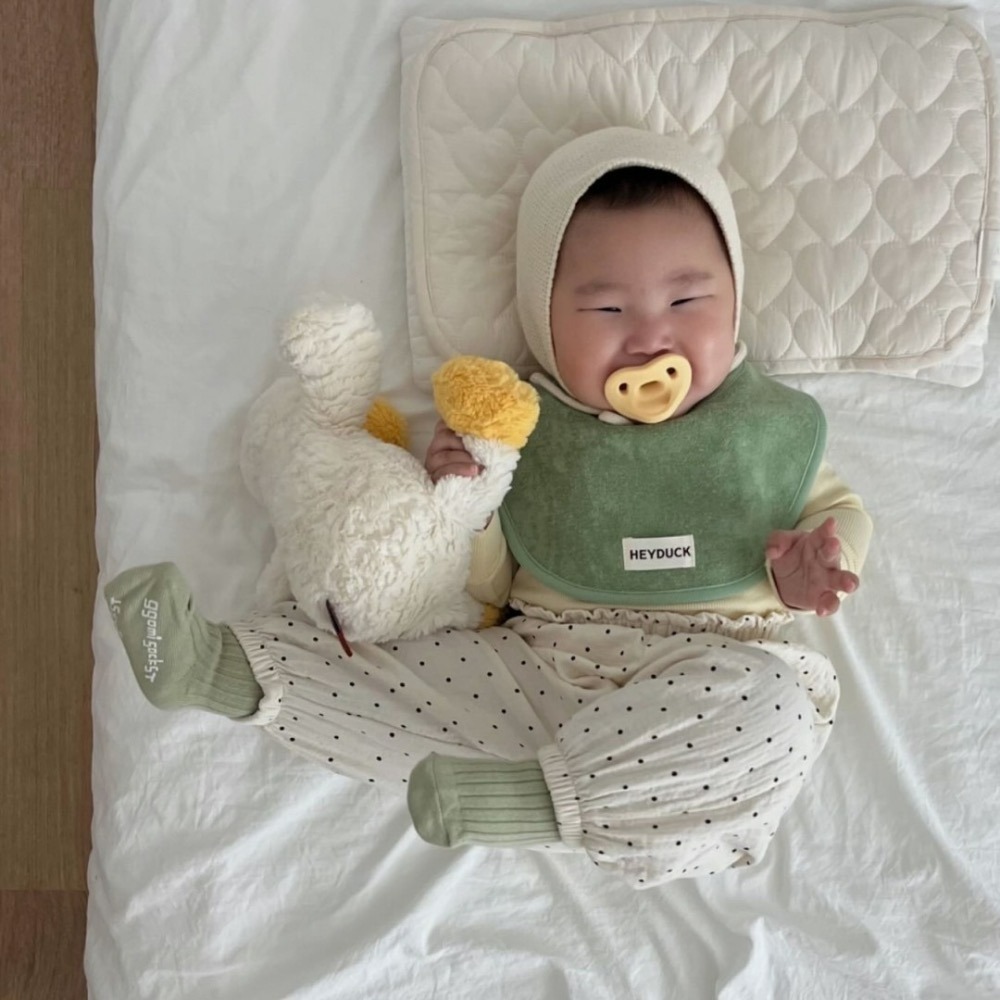 韓國 Heydouk 헤이덕 厚磅質感圍兜 吸水棉-細節圖5