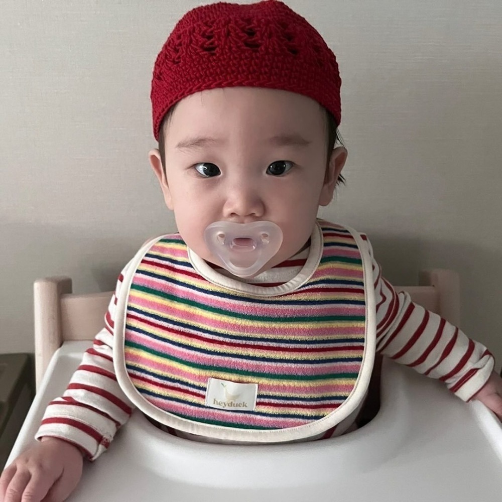 韓國 Heydouk 헤이덕 厚磅質感圍兜 吸水棉-細節圖6