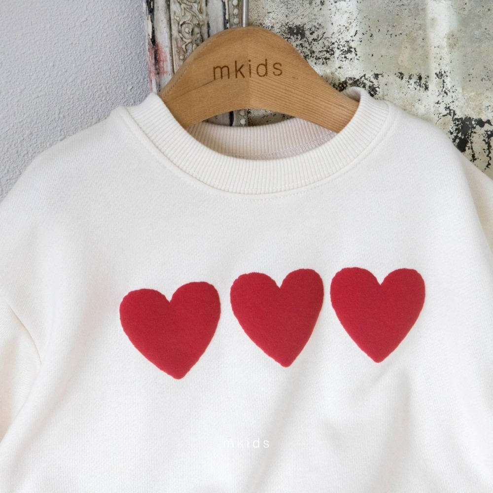 Mkids 上衣 엠키즈 하트맨투맨-細節圖9