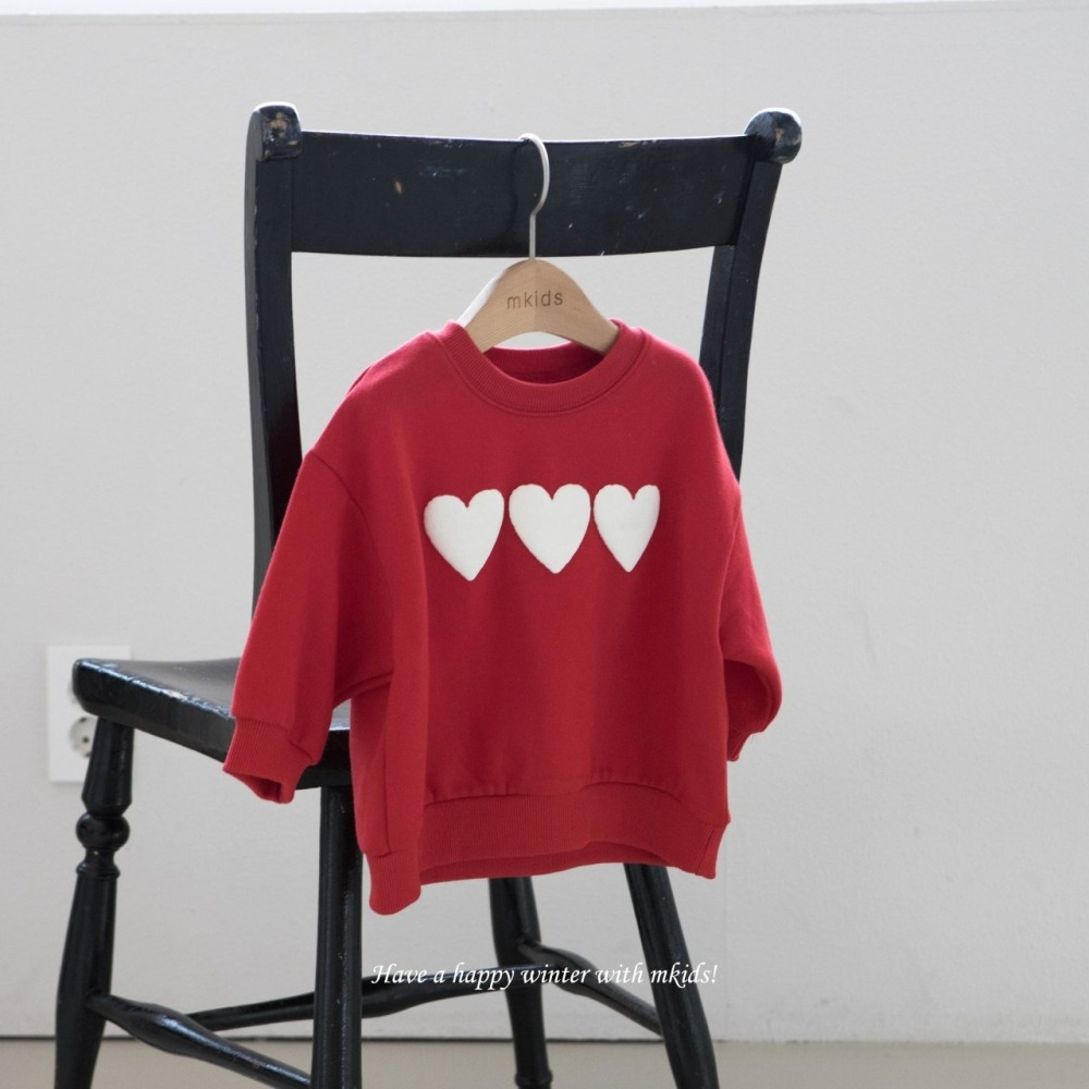 Mkids 上衣 엠키즈 하트맨투맨-細節圖10