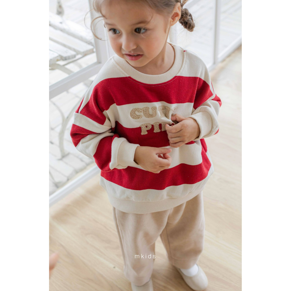 Mkids 上衣 엠키즈 파이맨투맨-細節圖3