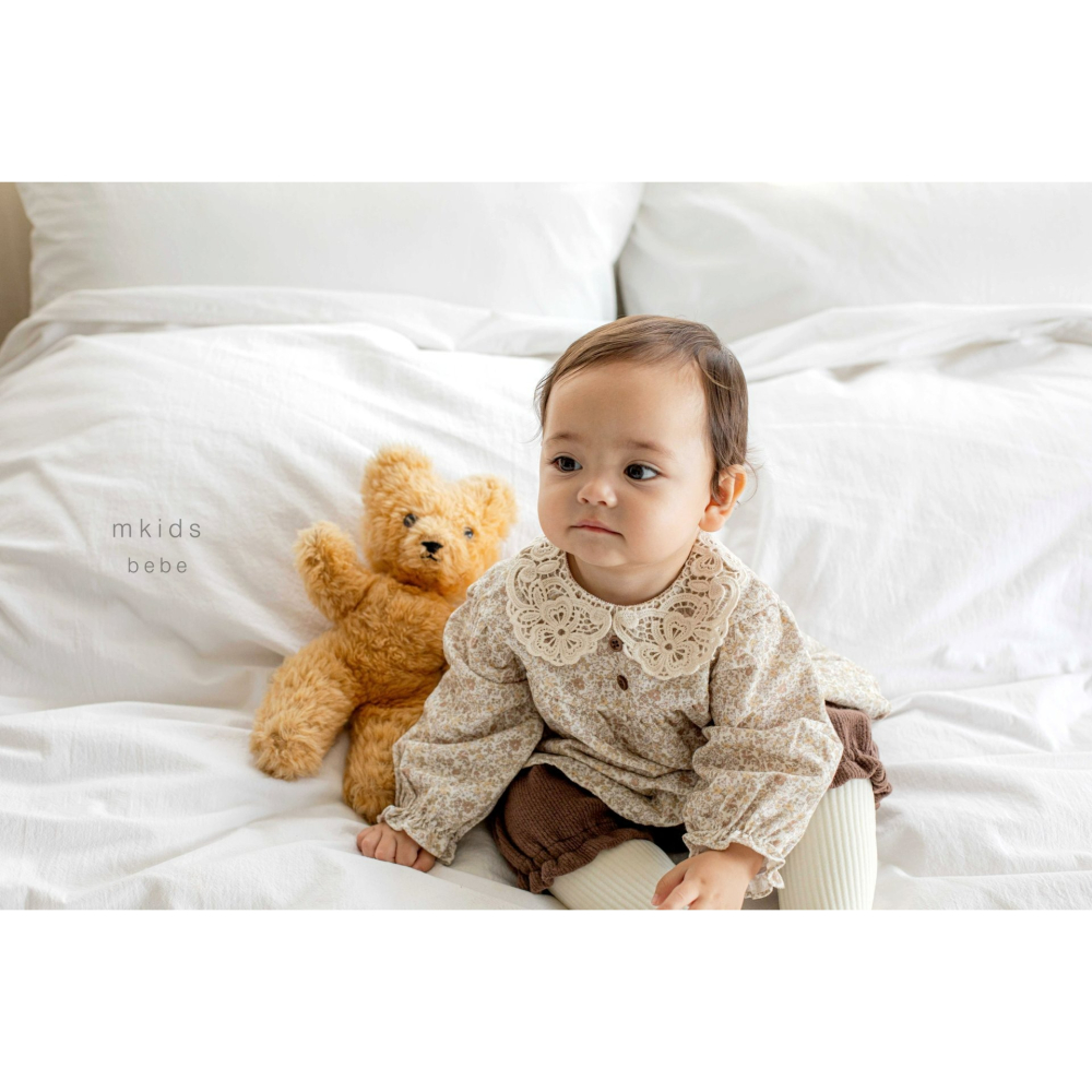 Mkids 套裝 엠키즈 솜사탕블루머세트-細節圖2