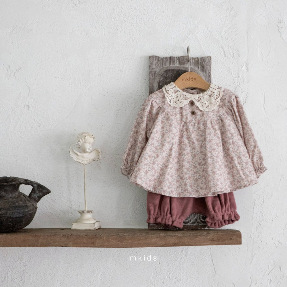 Mkids 套裝 엠키즈 솜사탕블루머세트-細節圖5