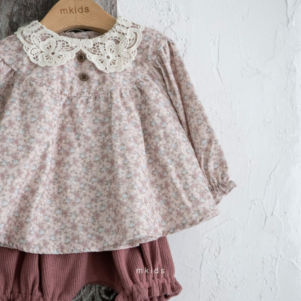 Mkids 套裝 엠키즈 솜사탕블루머세트-細節圖7