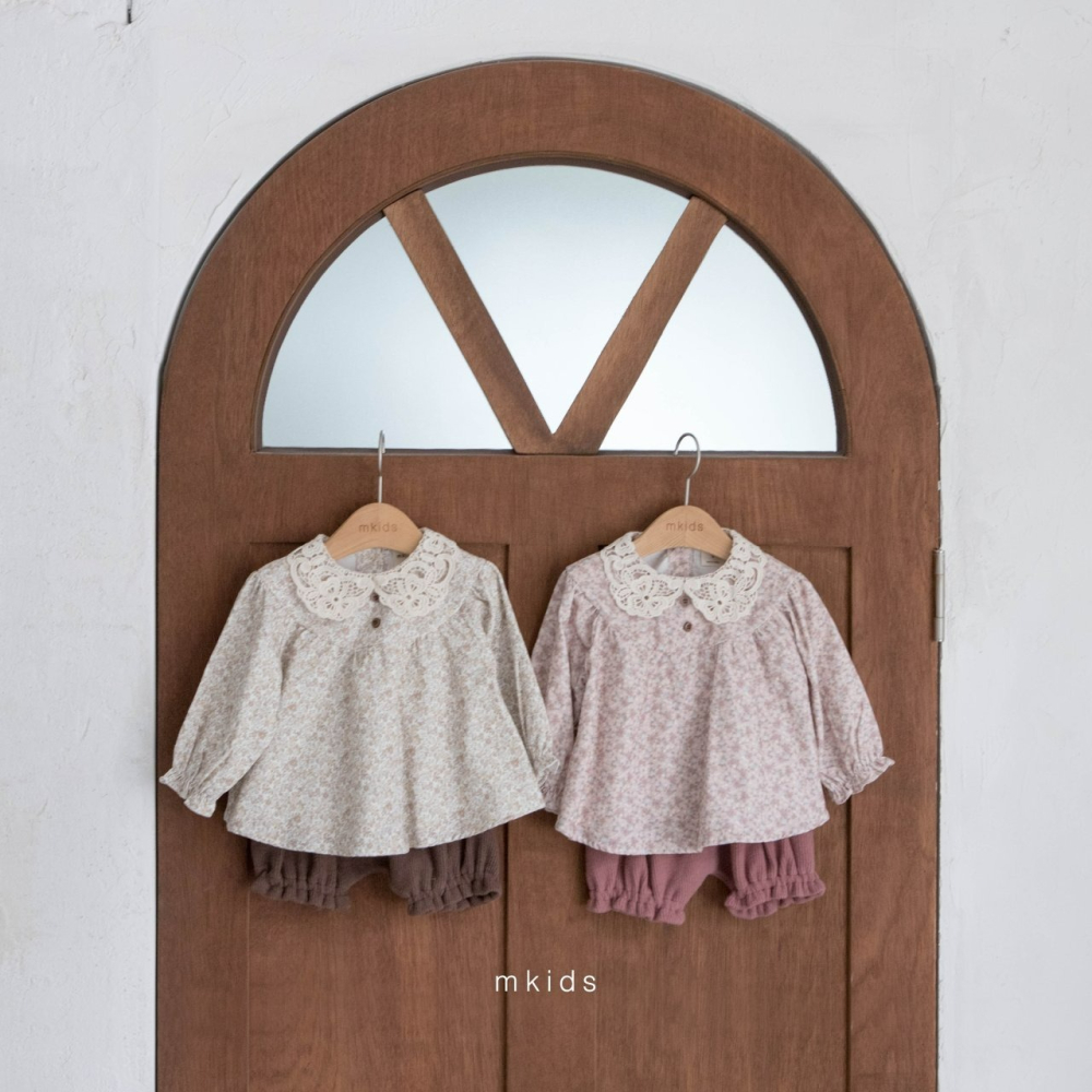 Mkids 套裝 엠키즈 솜사탕블루머세트-細節圖8