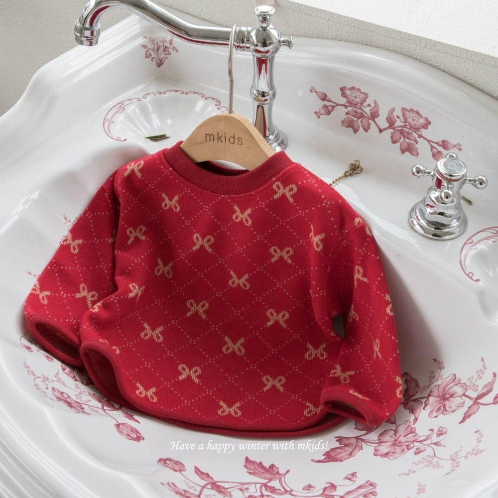 Mkids 上衣 엠키즈 리봉봉니트티-細節圖8