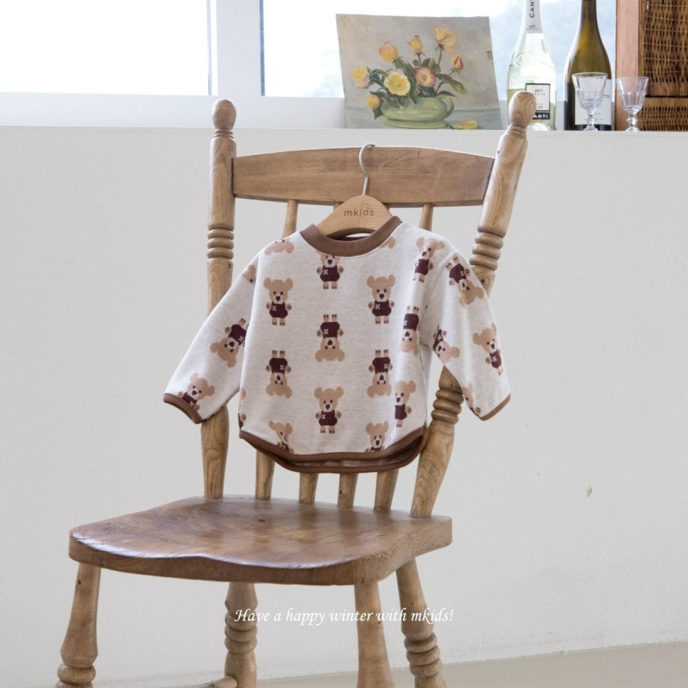 Mkids 上衣 엠키즈 리봉봉니트티-細節圖10