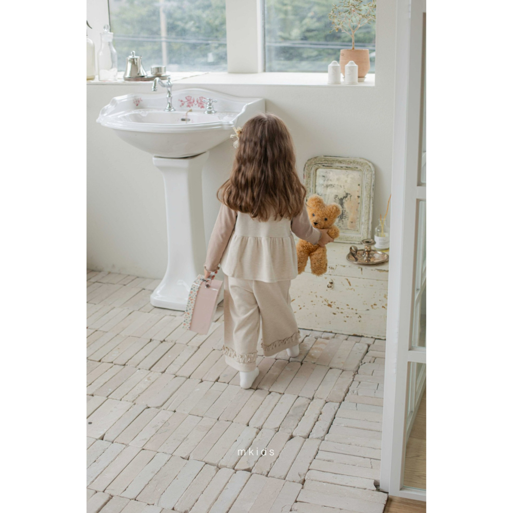 Mkids 褲子 엠키즈 바엘프릴팬츠-細節圖3