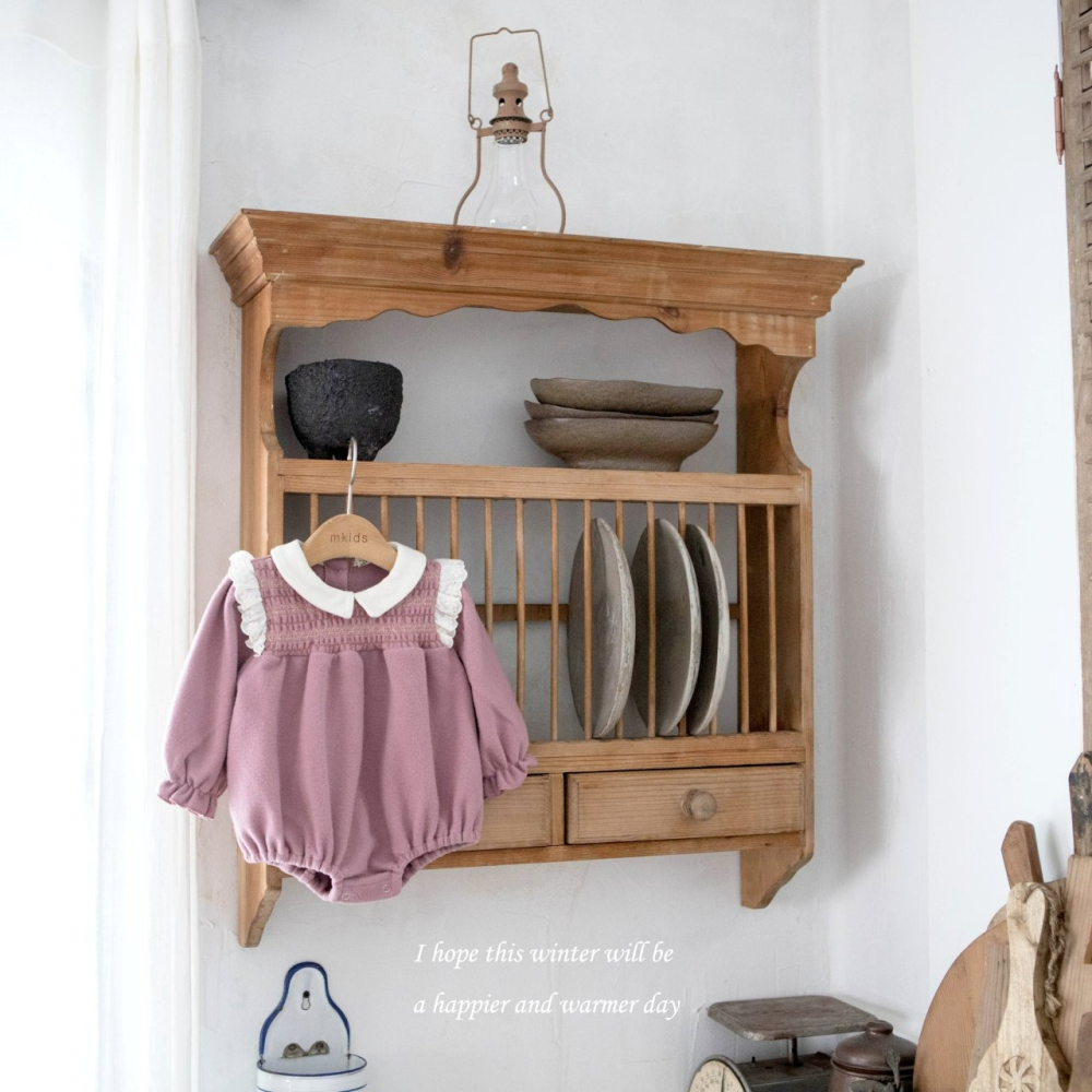 Mkids 包屁衣 엠키즈 샬롯스모킹슈트-細節圖6