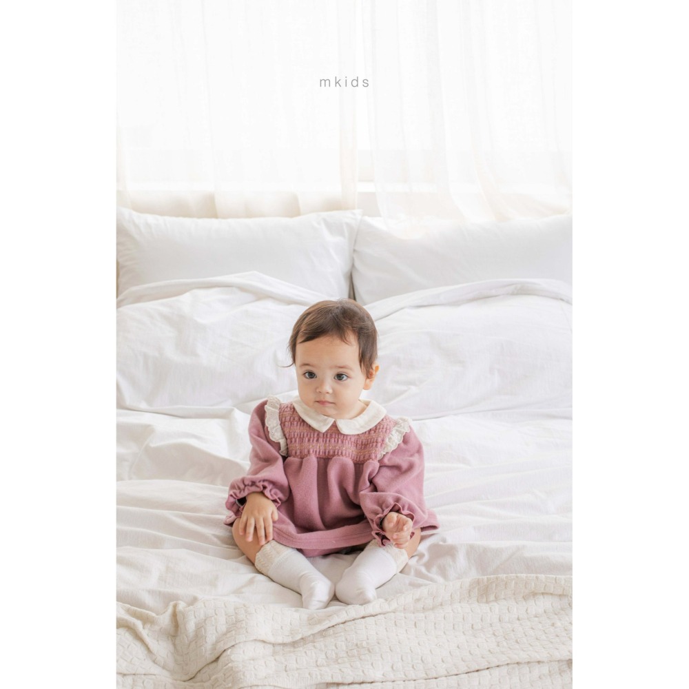 Mkids 洋裝 엠키즈 샬롯스모킹원피스-細節圖4