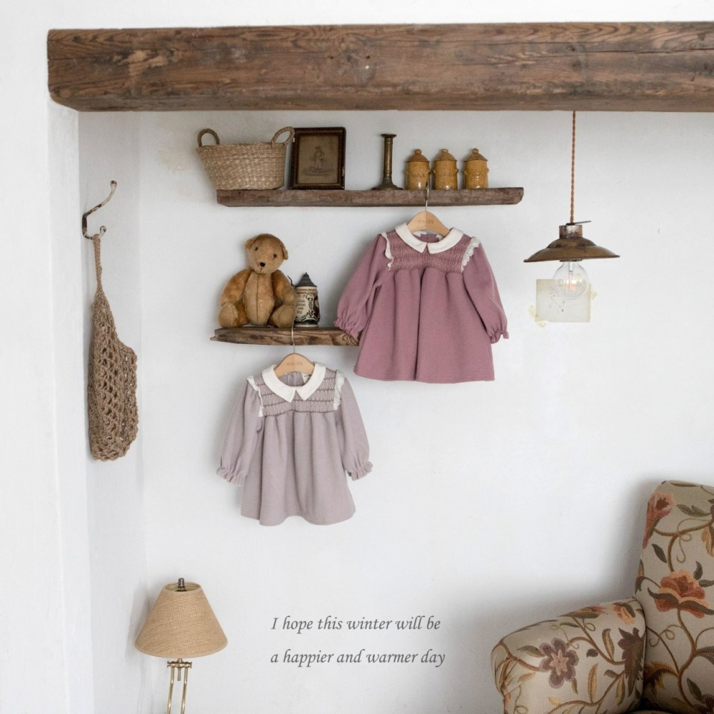 Mkids 洋裝 엠키즈 샬롯스모킹원피스-細節圖5