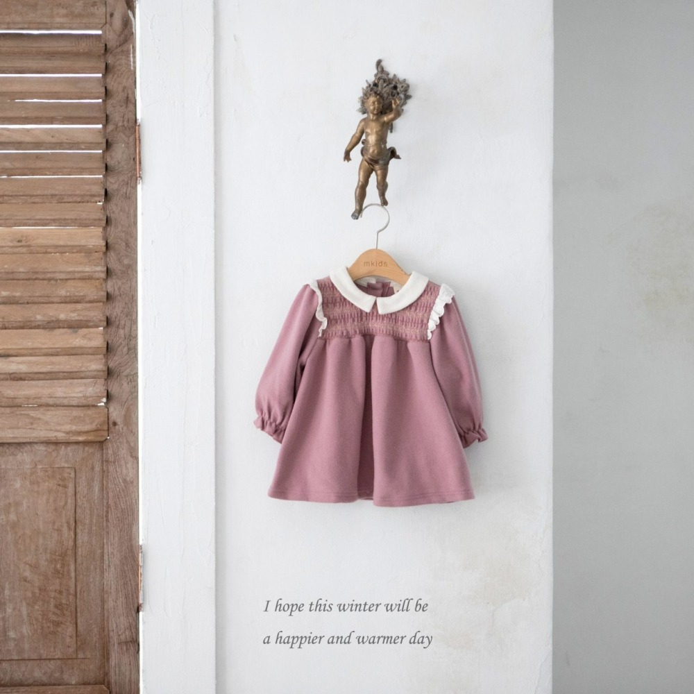 Mkids 洋裝 엠키즈 샬롯스모킹원피스-細節圖6