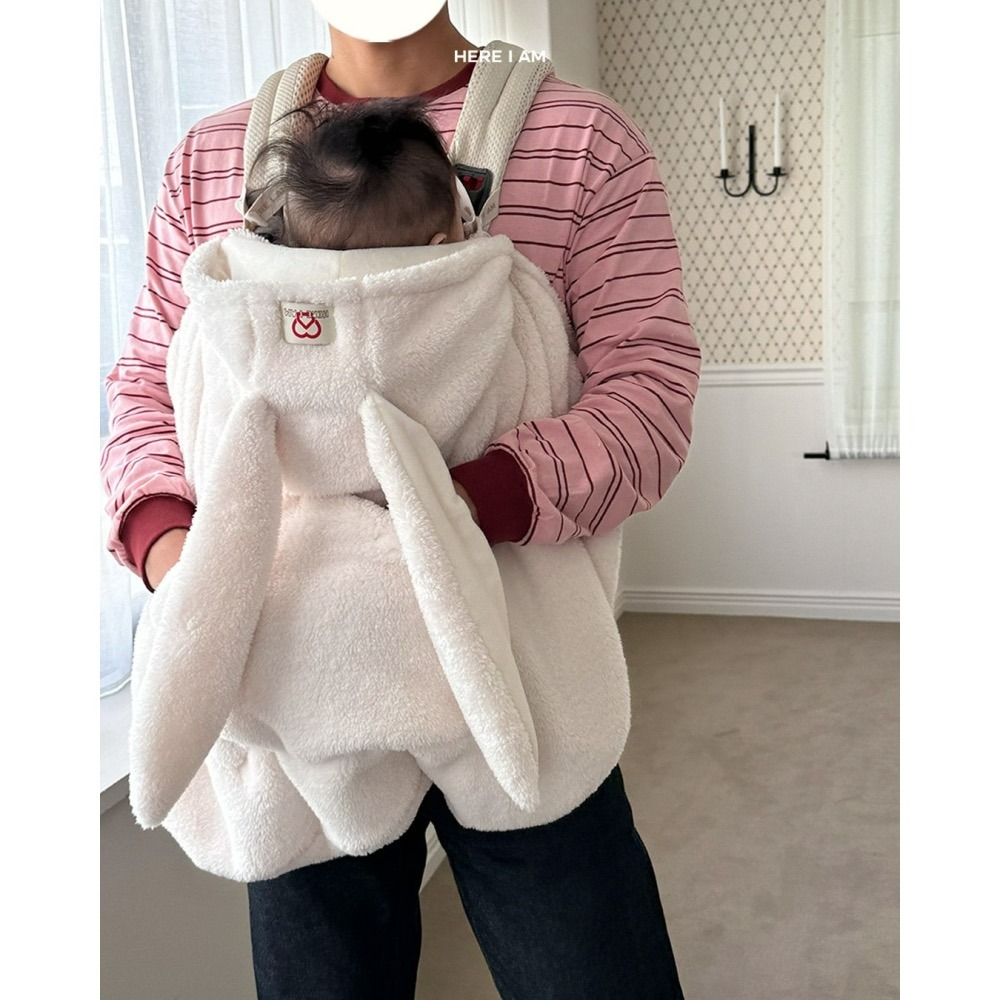 HearIam 背帶蓋毯 保暖罩 히얼아이엠 킨더아기띠워머-細節圖2