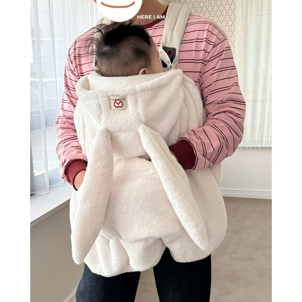 HearIam 背帶蓋毯 保暖罩 히얼아이엠 킨더아기띠워머-細節圖5