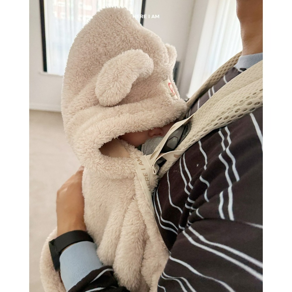 HearIam 背帶蓋毯 保暖罩 히얼아이엠 킨더아기띠워머-細節圖8