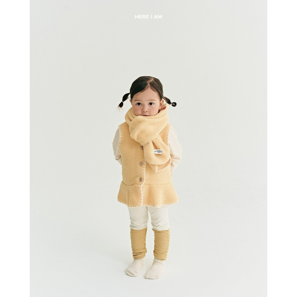 HearIam 背心 히얼아이엠 데이지프릴베스트-細節圖3