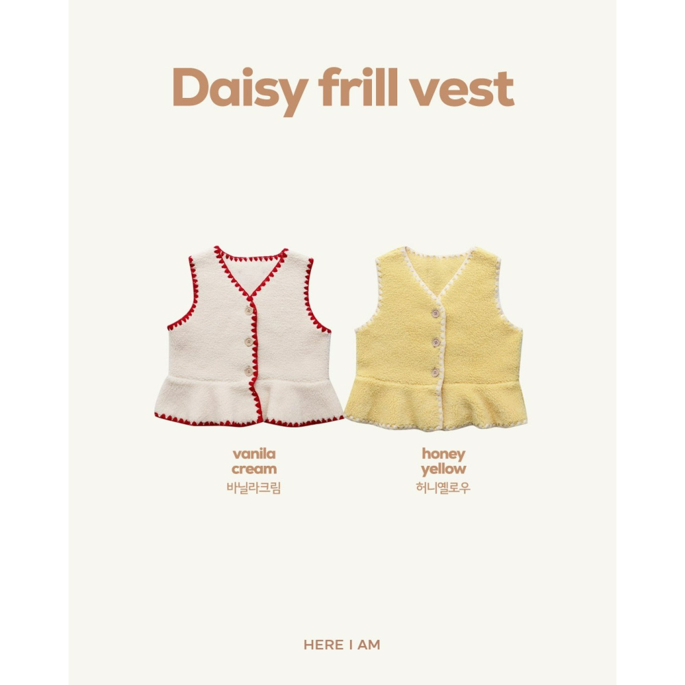 HearIam 背心 히얼아이엠 데이지프릴베스트-細節圖7