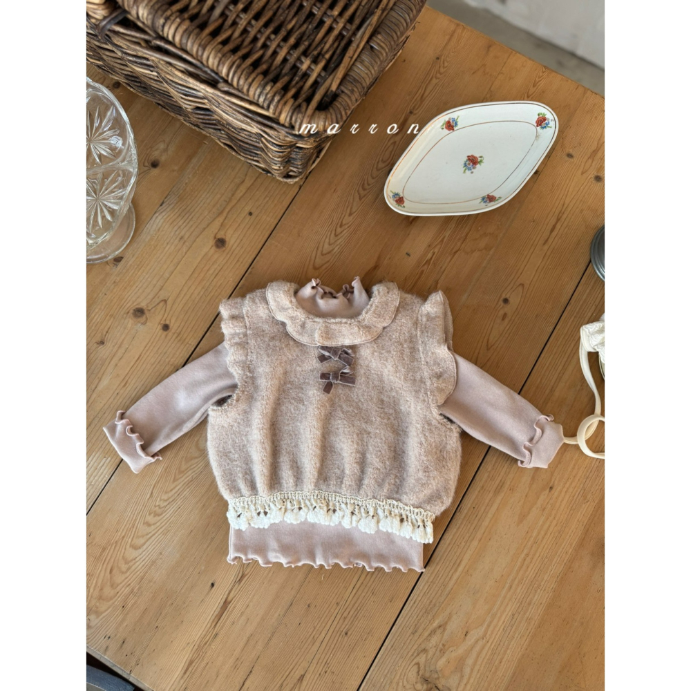 Marron 背心 마론 스위트조끼-細節圖5