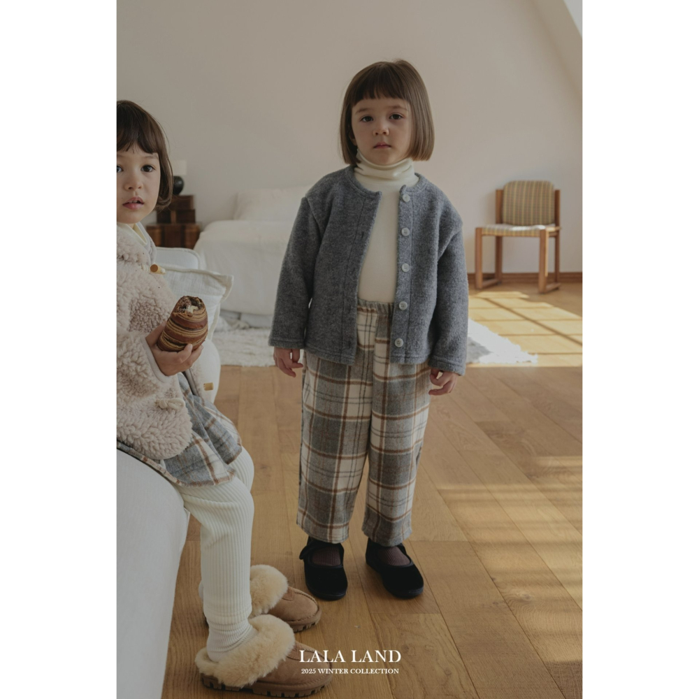 Lalaland 褲子 라라랜드 바게트체크팬츠-細節圖8