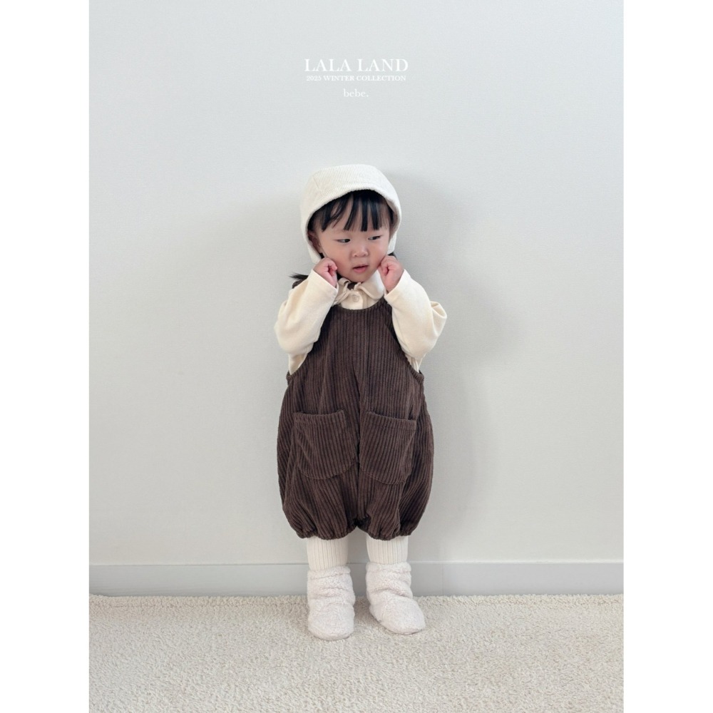 Lalaland 上衣 라라랜드 베베기모골덴멜빵-細節圖8