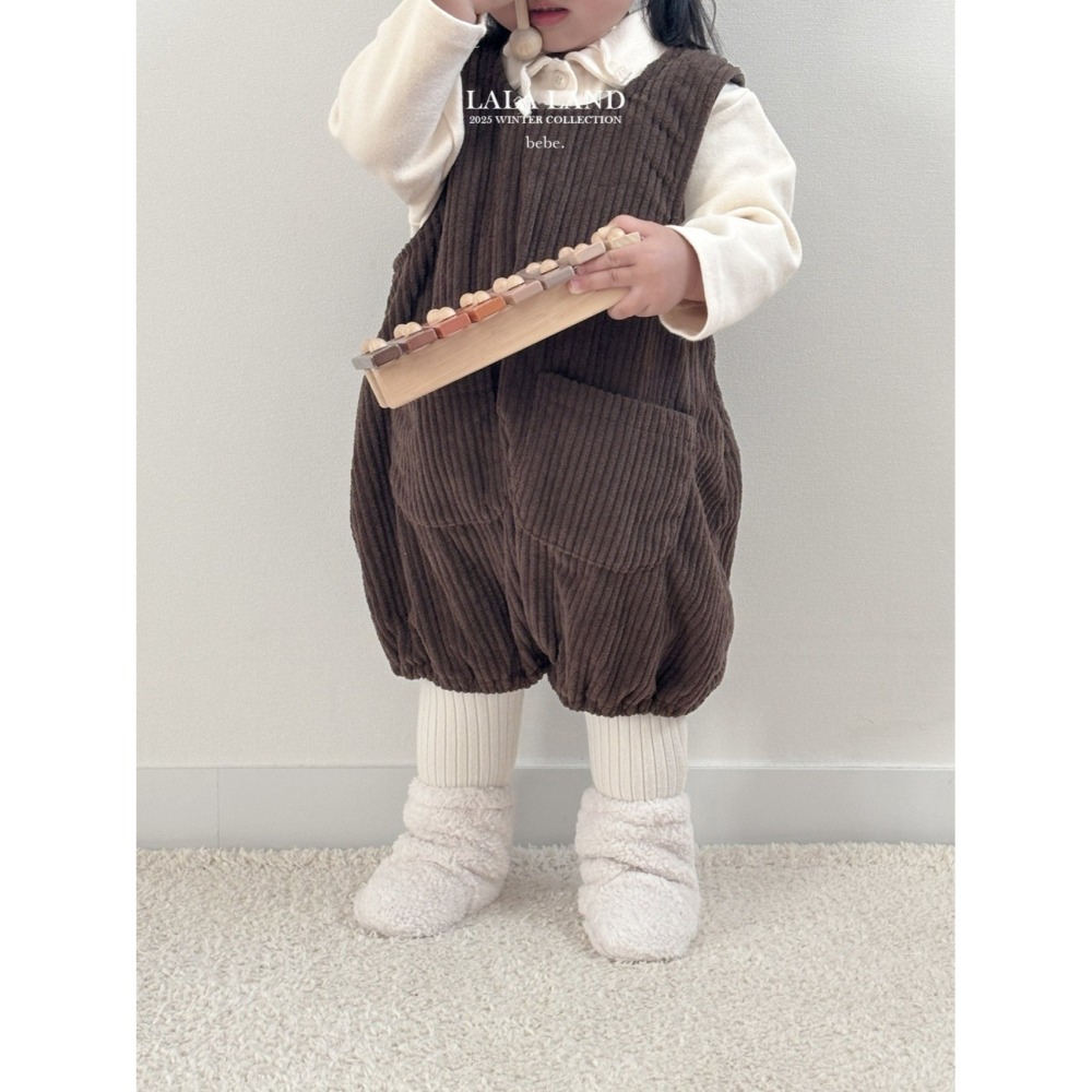 Lalaland 上衣 라라랜드 베베기모골덴멜빵-細節圖9