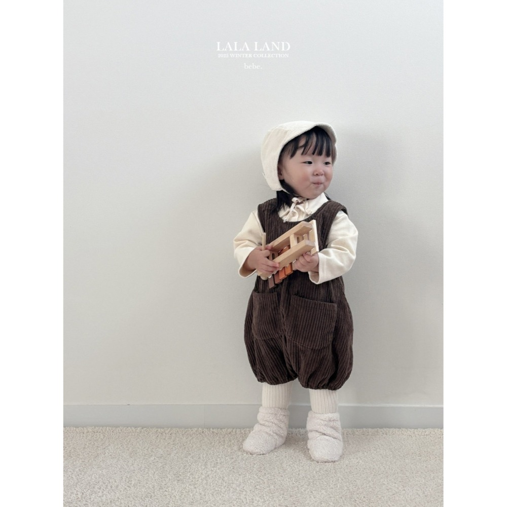 Lalaland 上衣 라라랜드 베베기모골덴멜빵-細節圖10