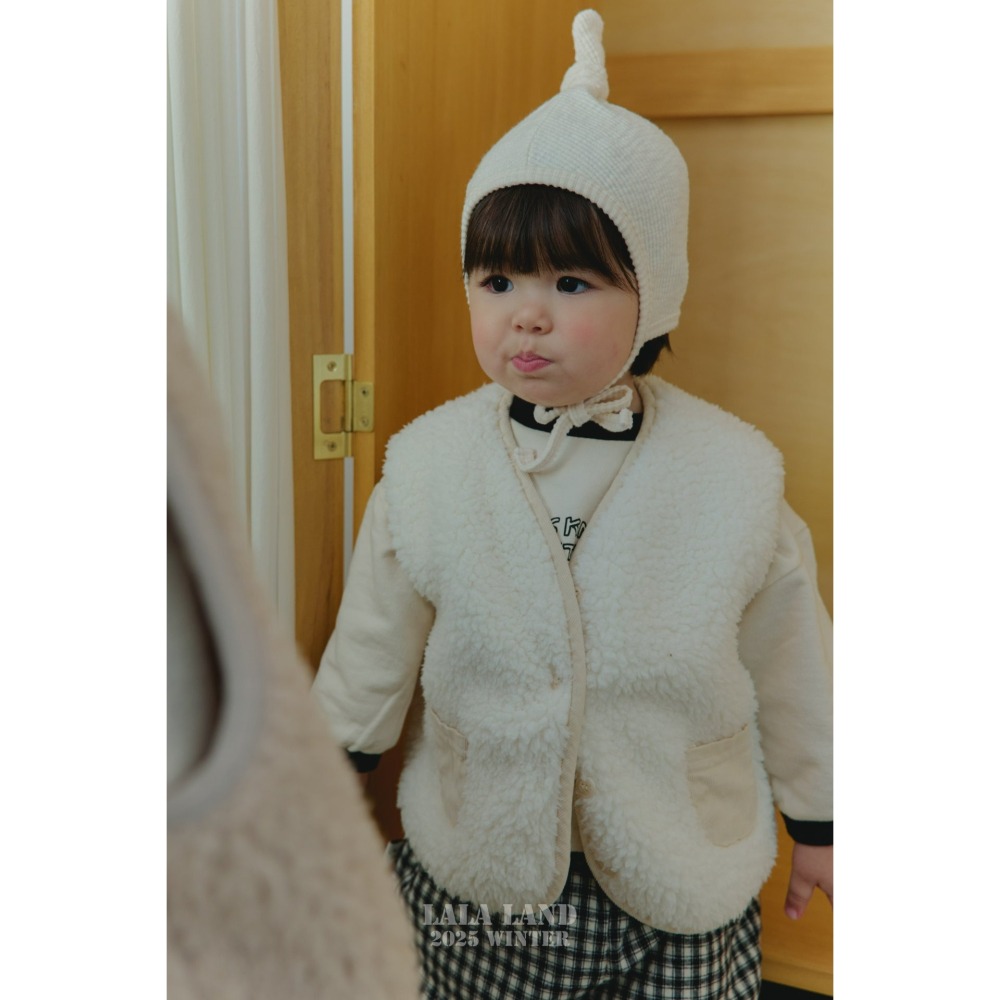 Lalaland 背心 라라랜드 베베보아털조끼-細節圖6