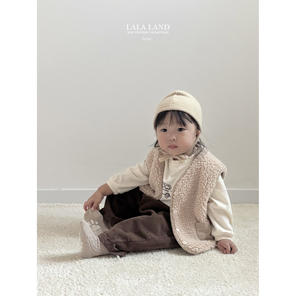 Lalaland 背心 라라랜드 베베보아털조끼-細節圖8