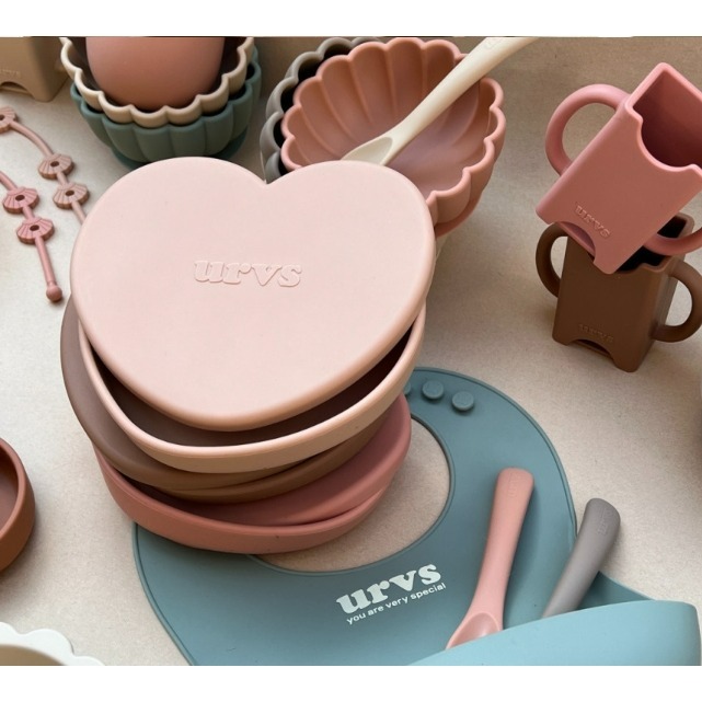 韓國 URVS 愛心餐盤 湯匙-細節圖3