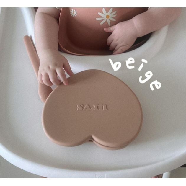 韓國 URVS 愛心餐盤 湯匙-細節圖4