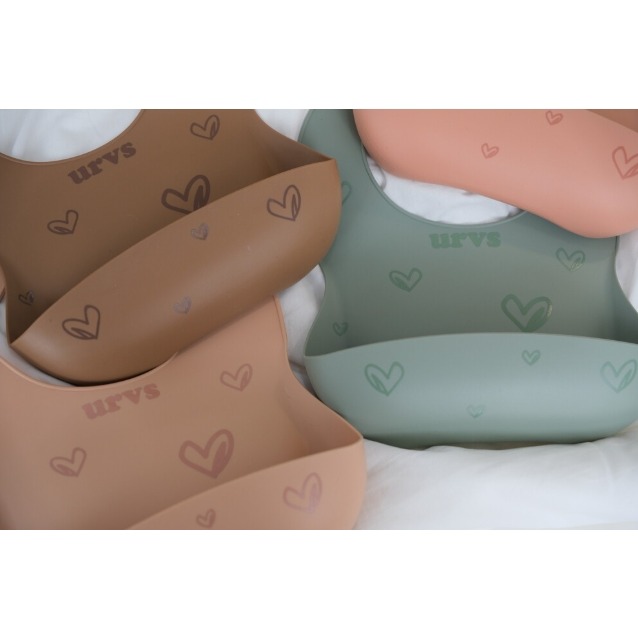 韓國 URVS 花朵 愛心 圍兜-細節圖3