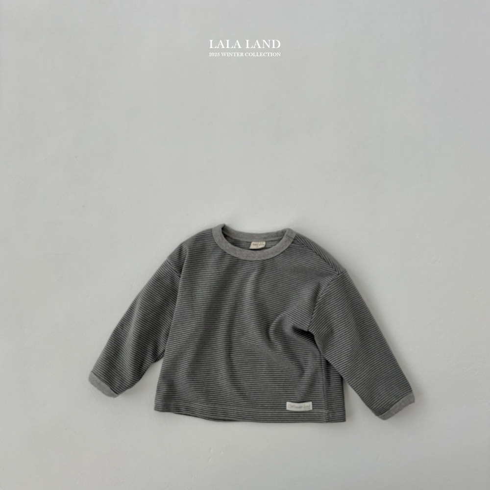 Lalaland 上衣 라라랜드 줄톤톤티셔츠-細節圖2